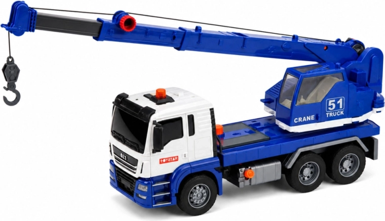 Functional telescopic crane with hook