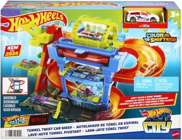Hot Wheels City avtopralnica Color Shifters z vrtečim tunelom