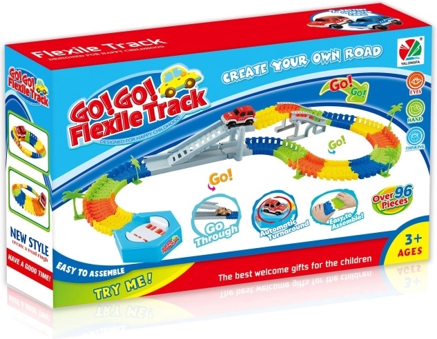 Variabilna dirkalna proga, 96 delov, z avtomobilčkom