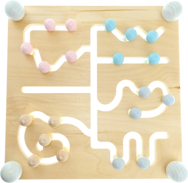 Motor Skills Maze from Natural Wood