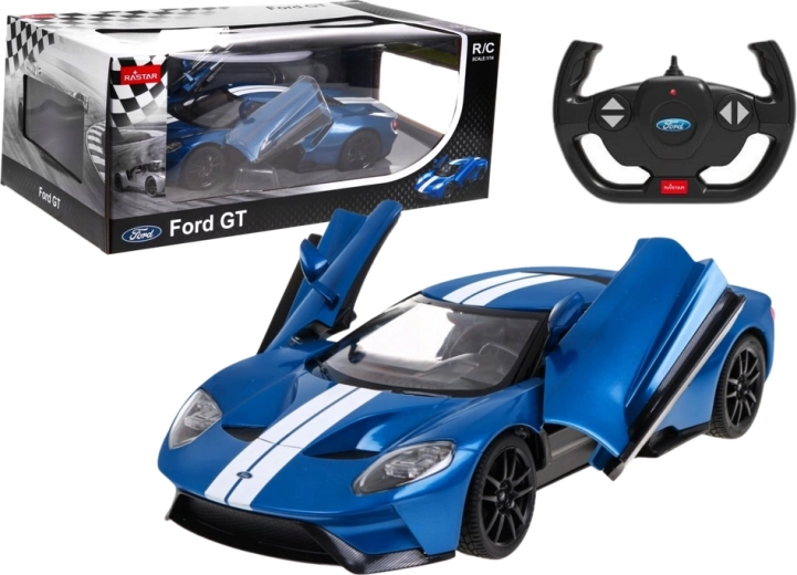 RC avto FORD GT 1:14 z odpirajočimi se vrati – moder