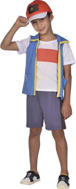Otroški kostum Pokemon Ash za otroke od 4 do 6 let