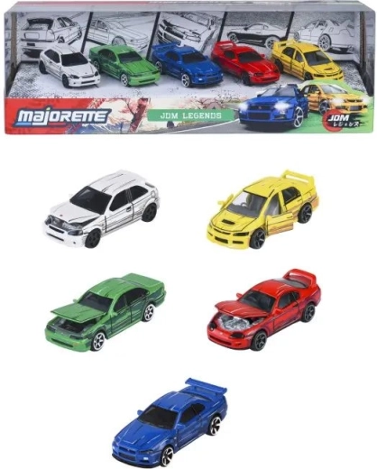 Majorette JDM Legends komplet modelov avtomobilov – 5 kosov