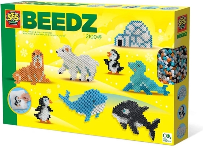 SES Creative Beedz za likanje perlic – arktične živali