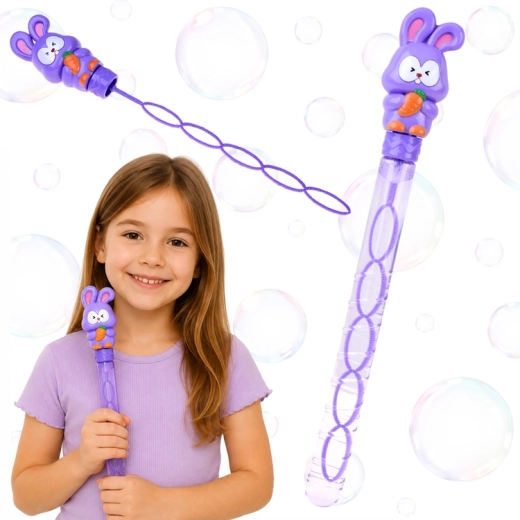 Otroški milni mehurčki z zajčkom in dolgo palčko – 1 kos