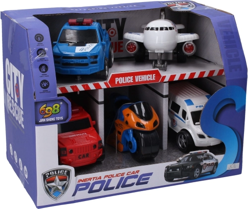 Policijska vozila – komplet 5 kosov (10 cm)