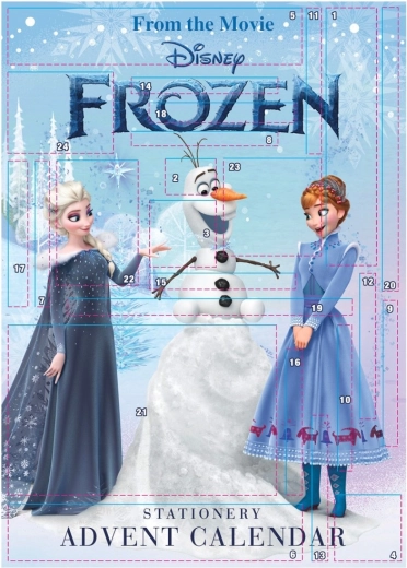 Adventni koledar Frozen s papirniškimi presenečenji