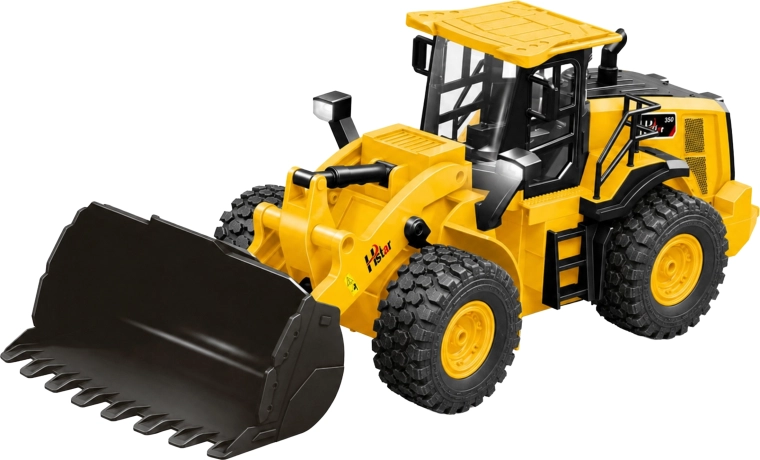 Remote-controlled RC bulldozer with controller - 1 piece
