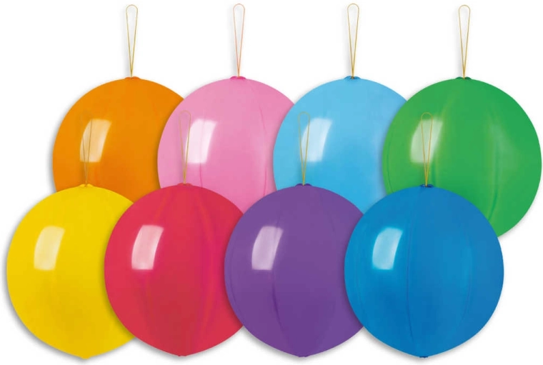 Gemar pastelni balon Punch Ball z elastiko 33 cm – 1 kos