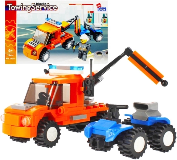 Tow Service Building Set with Car and Minifigure