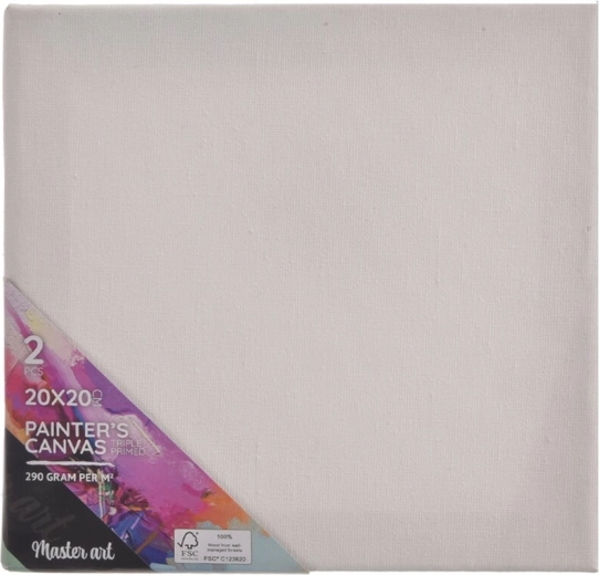 Slikarsko platno 20 × 20 cm, komplet 2 kos