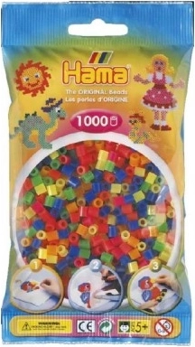 Likalne perlice Hama MIDI prosojne neonske 1000 kos