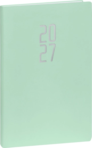 Notique tedenski rokovnik Ponza 2027 mentolne barve 15 × 21 cm