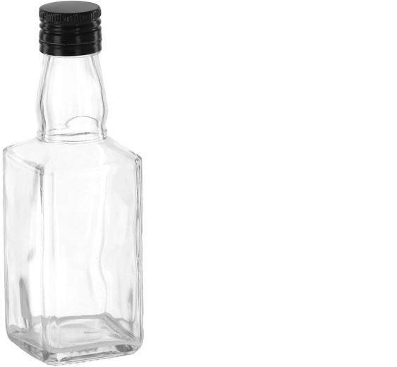 Steklenička za viski 200 ml s kovinskim zapiralom 28 mm