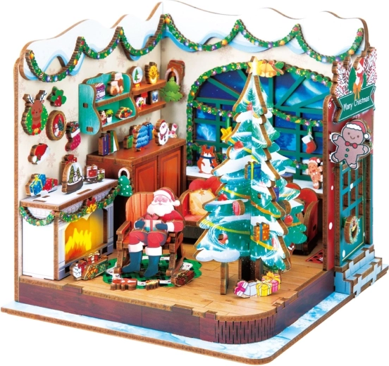 2Kids Toys 3D lesena sestavljanka Santova delavnica