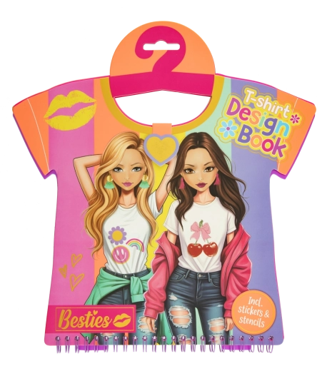 Knjiga za modnega oblikovalca majic Besties