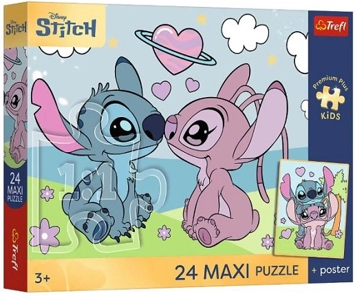 Puzzle maxi 24 kosov Premium Plus Kids: sanje Lilo in Stitche
