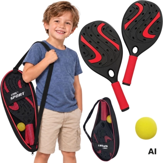 WOOPIE komplet loparjev za paddle tenis z žogico in loparčkom – 4 kosi