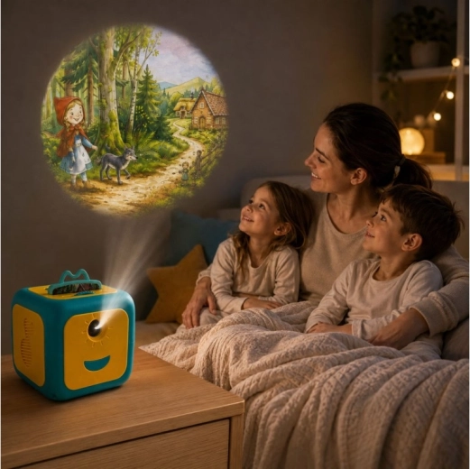 Projection on the wall and ceiling for a fairy-tale atmosphere