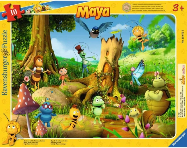 Ravensburger vstavljanka Čebelica Maja – puzzle z 10 kosi