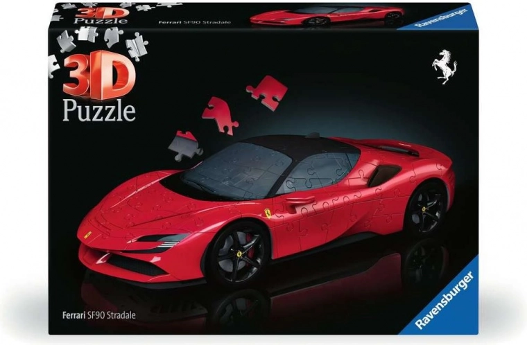 3D sestavljanka Ferrari SF90 Stradale od Ravensburgerja, 108 kosov