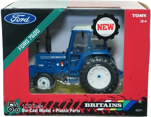 Britains Ford 7600 tractor model with dual wheels 1:32
