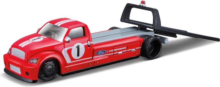 Maisto Flatbed 2018 Ford GT Heritage Edition rdeč 1:64