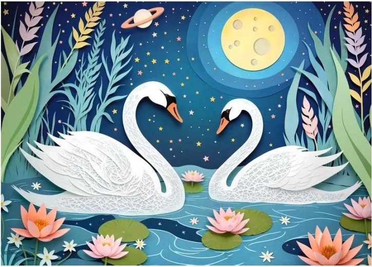 Sestavljanka Srečanje v mesečini 1000 koščkov CHERRY PAZZI