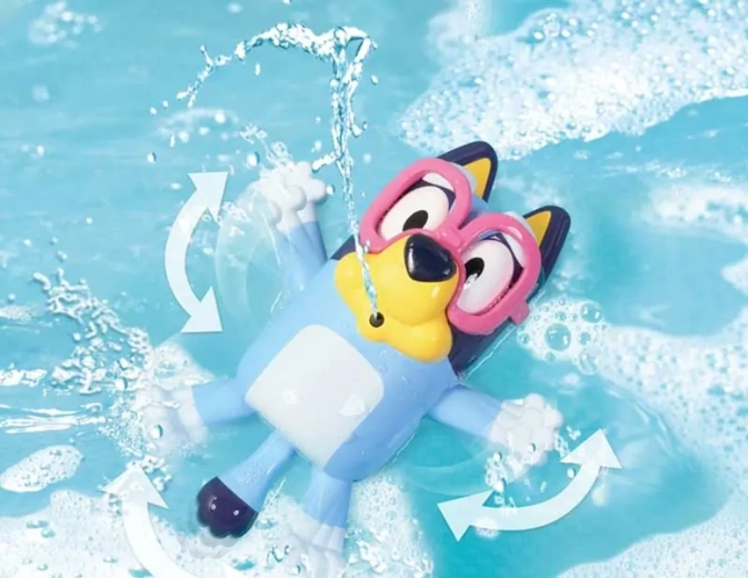 Zabava v kadi zaradi motiva Bluey