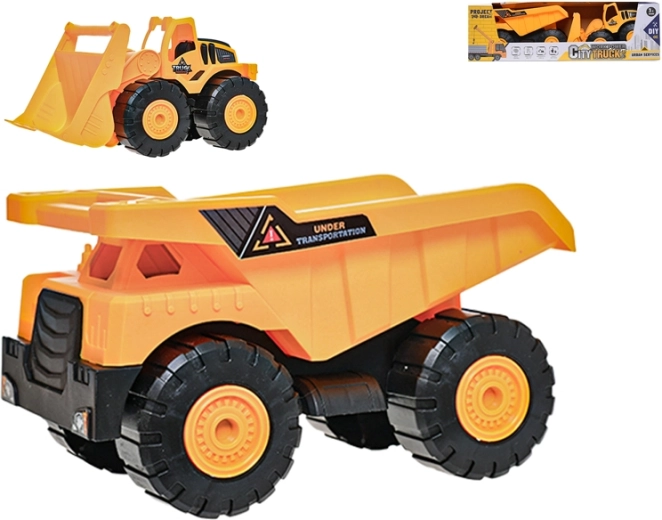 Set gradbenih vozil – bager nakladač 24 cm in prekucnik 26 cm