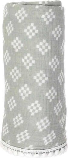 Muslinska povijalna odejica Lodger swaddler tribe silt green - 1 kos
