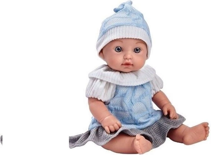 Gumijasti dojenček v oblačilcih 30 cm