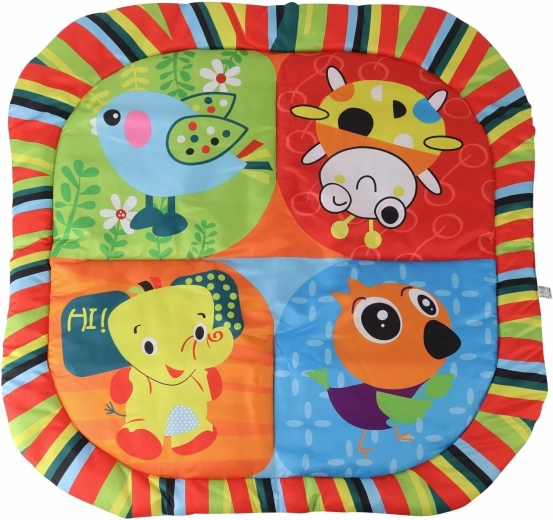 Sensory mat with bold animal motifs