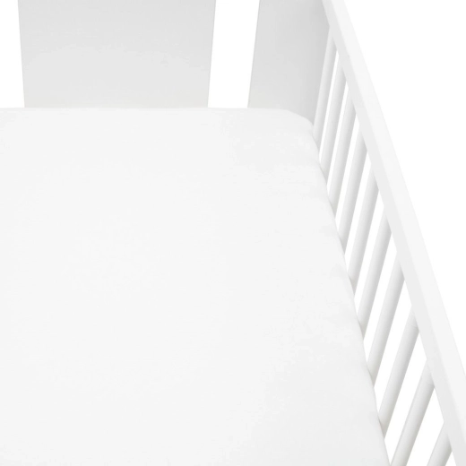 Jersey rjuha za otroško posteljico NEW BABY 120 × 60 bela
