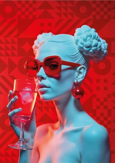 Sestavljanka ART PUZZLE WOWO Series: Crimson koktajl 1000 koščkov