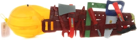 Otroški komplet orodja s čelado in pasom