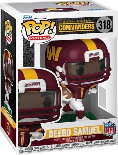 Funko Pop! Football NFL Deebo Samuel – Washington Commanders #318 - 1 kos