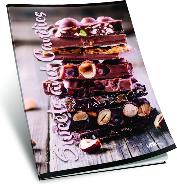 Šolski zvezek A4, črtni, 40+2 listov – čokolada