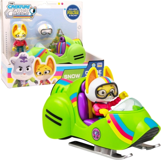 The Creature Cases animal mysteries figure Kit Casey and snow motorcycle - 1 piece