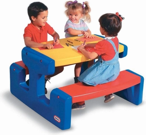 Velika otro61ka piknik miza Little Tikes - Primarne barve