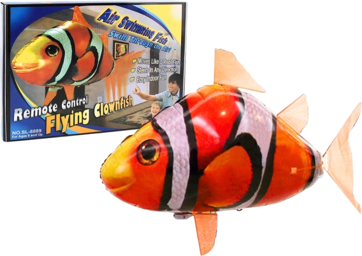Daljinsko vodena riba R/C Clownfish Orange Flying Balloon