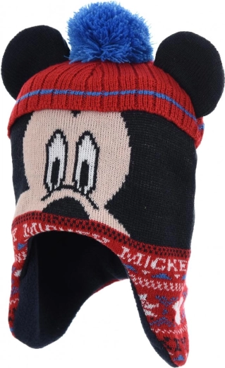 Otroška kapa Mickey Mouse s flisasto podlogo