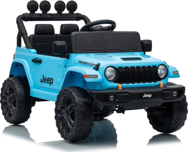 Otroški električni avtomobil Jeep Rubicon 24 V – Svetlo modra