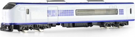Kovinska mini lokomotiva 1:48, bela, 15 cm