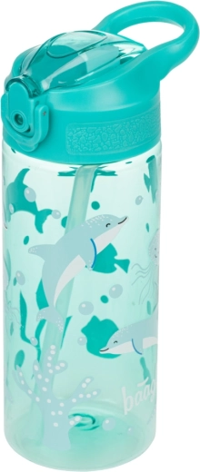 BAAGL tritanova steklenica za pitje s slamico Delfin
