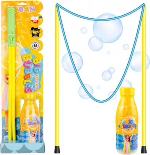 TUBAN komplet za orjaške milne mehurčke z vrvico 45 cm in raztopino 400 ml
