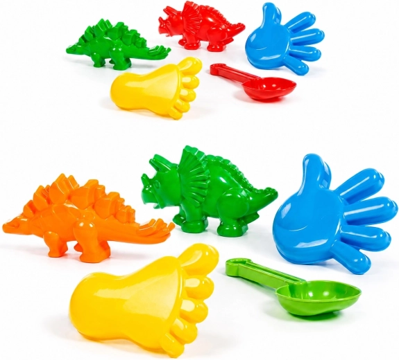Otroški komplet za pesek z dinozavri – 5 delov
