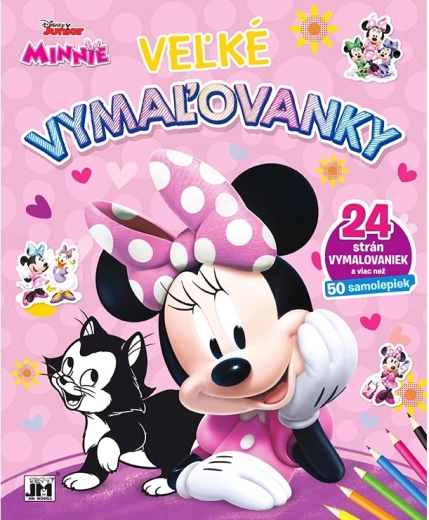 Velike pobarvanke in nalepke Minnie