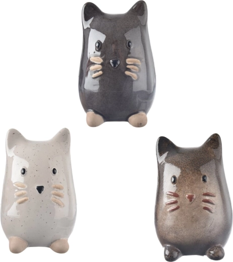 Porcelanasta dekoracija Mačka 13 cm (3 različice)