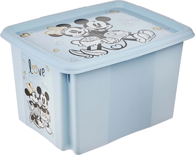 Keeeper plastična shranjevalna škatla s pokrovom 30 l Mickey